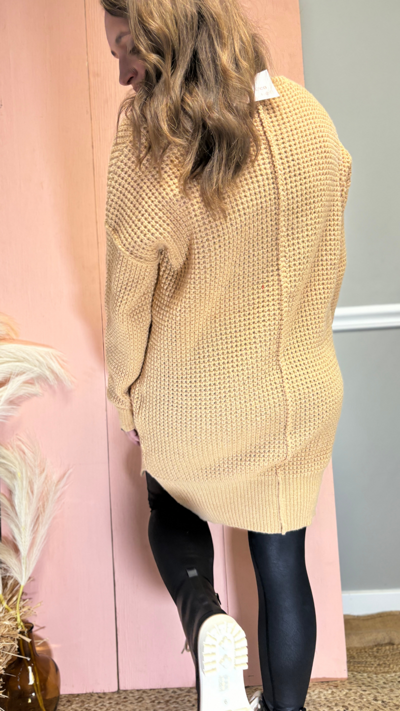 Tunic V Neck Sweater