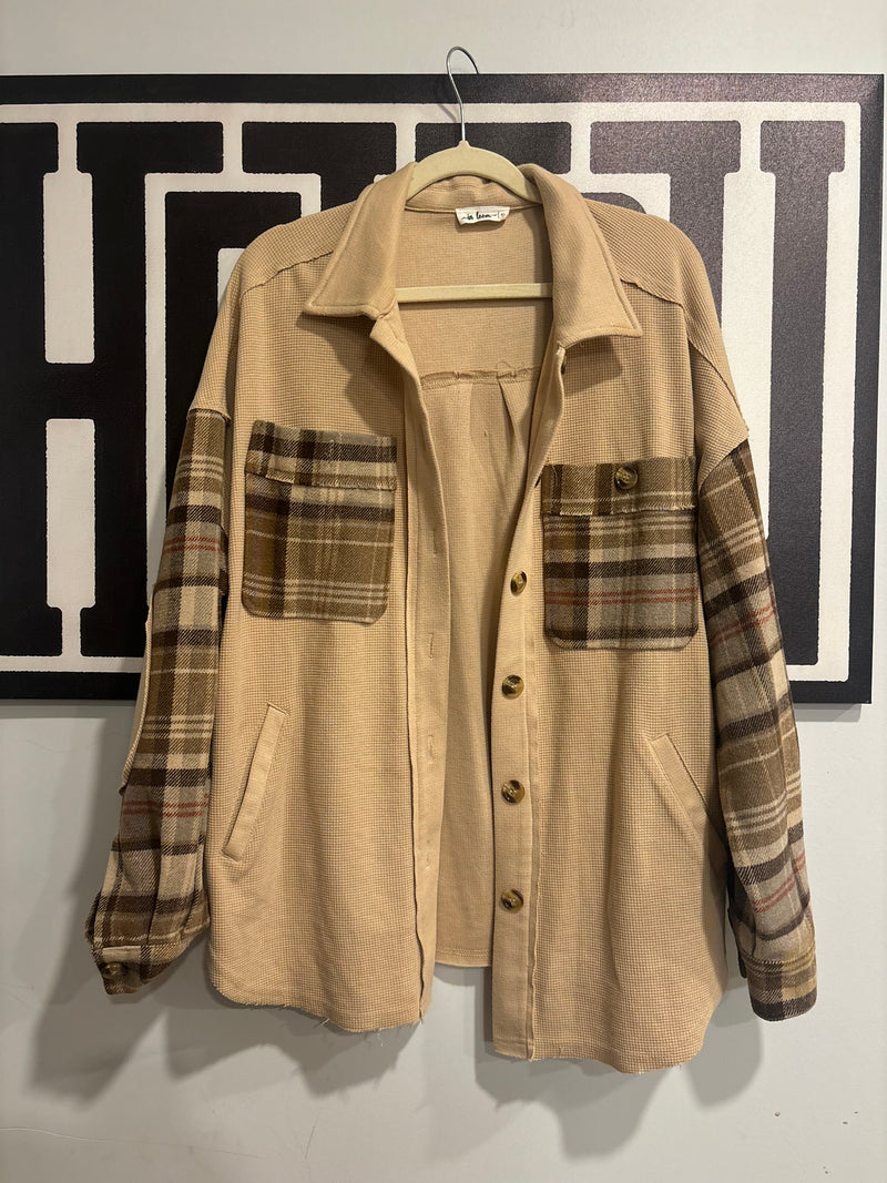 Waffle Knit Shacket (M)