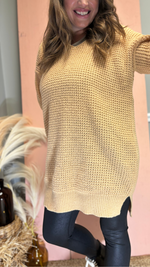 Tunic V Neck Sweater