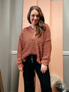 Caramel Henley  Sweater