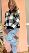 Black & White Checkered Sweater