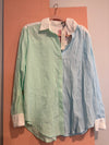 Colorblock Button Up- M