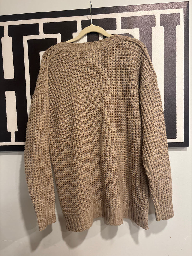 Pink Lily Henley Sweater (M)