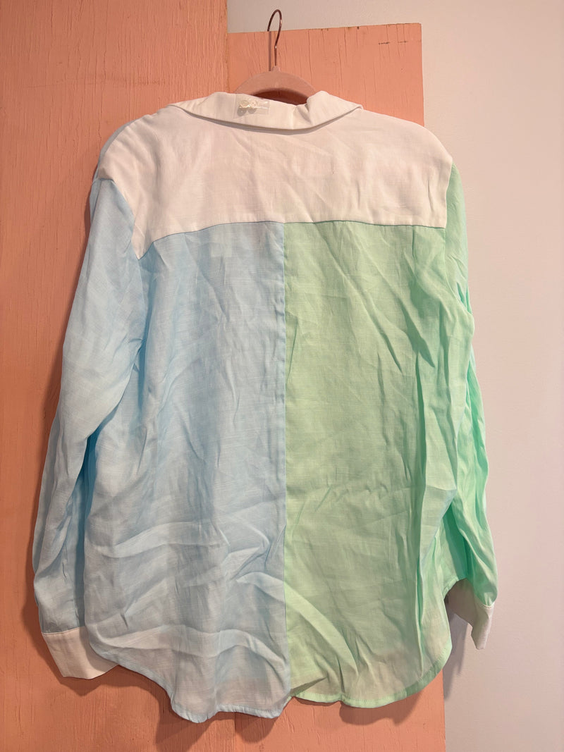Colorblock Button Up- M