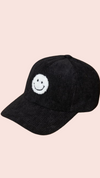 Corduroy Smiley Baseball Cap