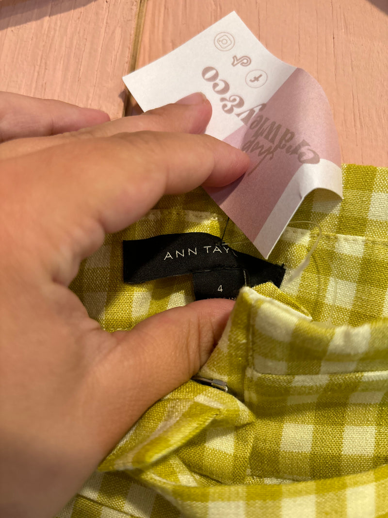 Ann Taylor Gingham Trouser- 4