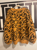 Leopard Print Sweater (L)
