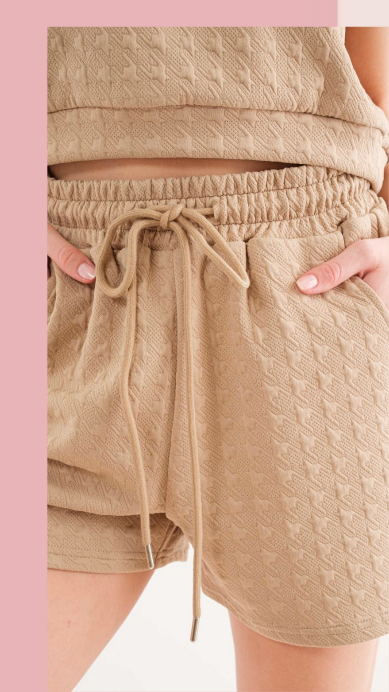 Textured Top & Short Set