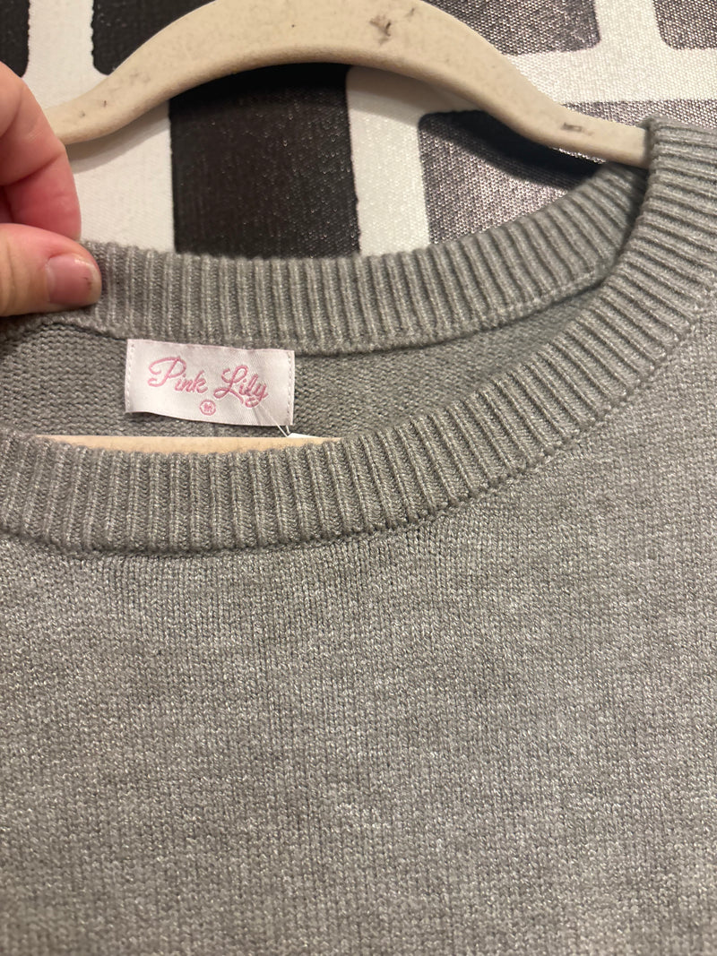 Pink Lily Flag Sweater (M)