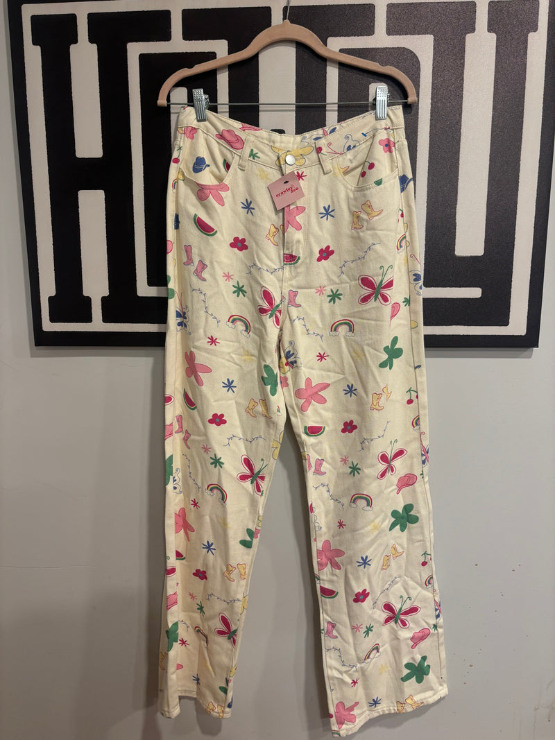 Printed Jeans (M)