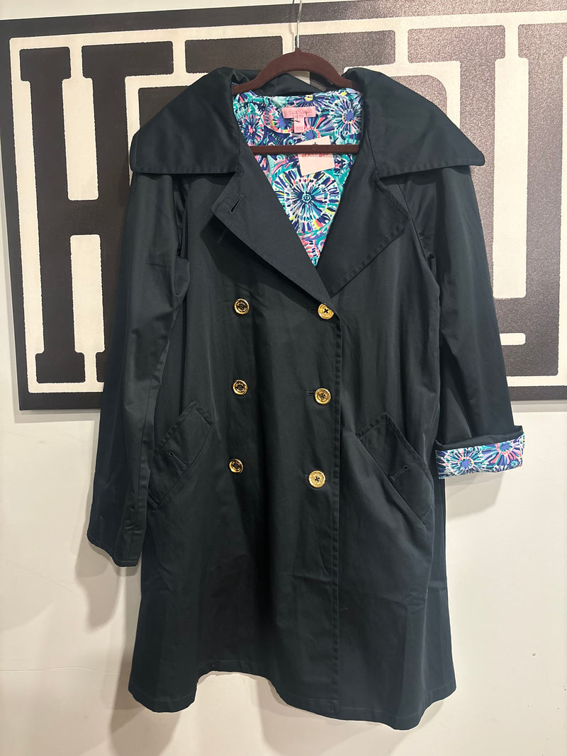 Lily Pulitzer Trench Coat (M)