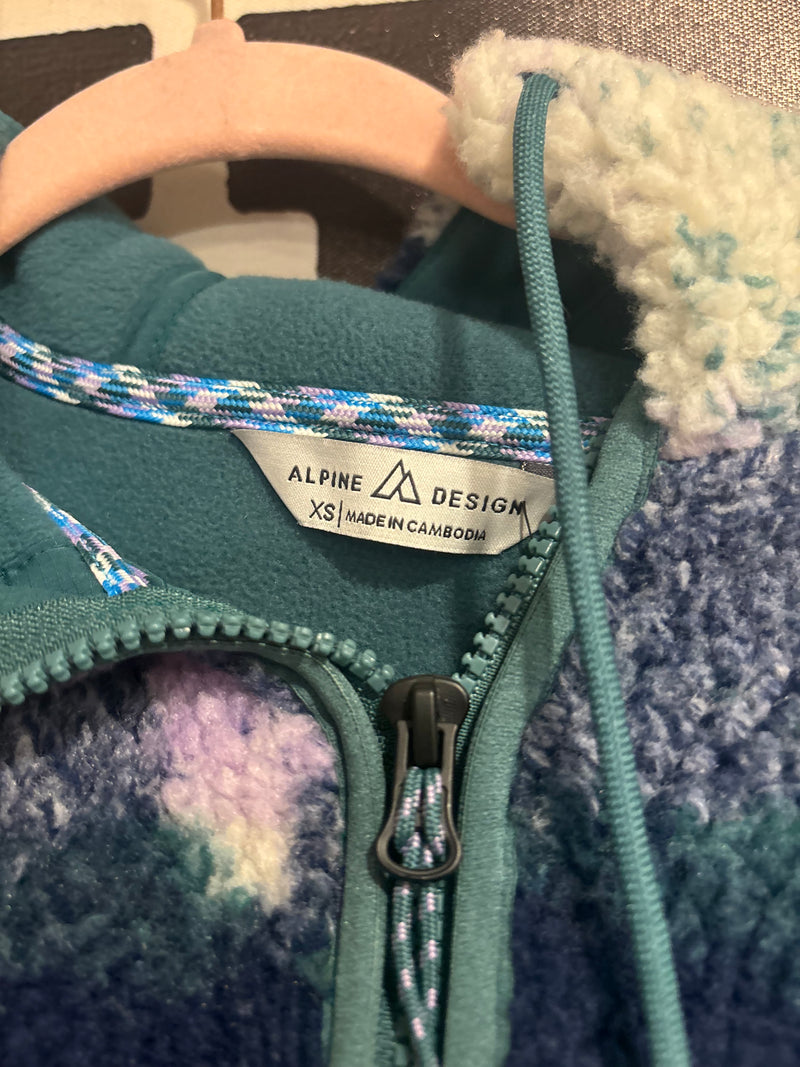 Zip Up Hooded Sherpa (XS)