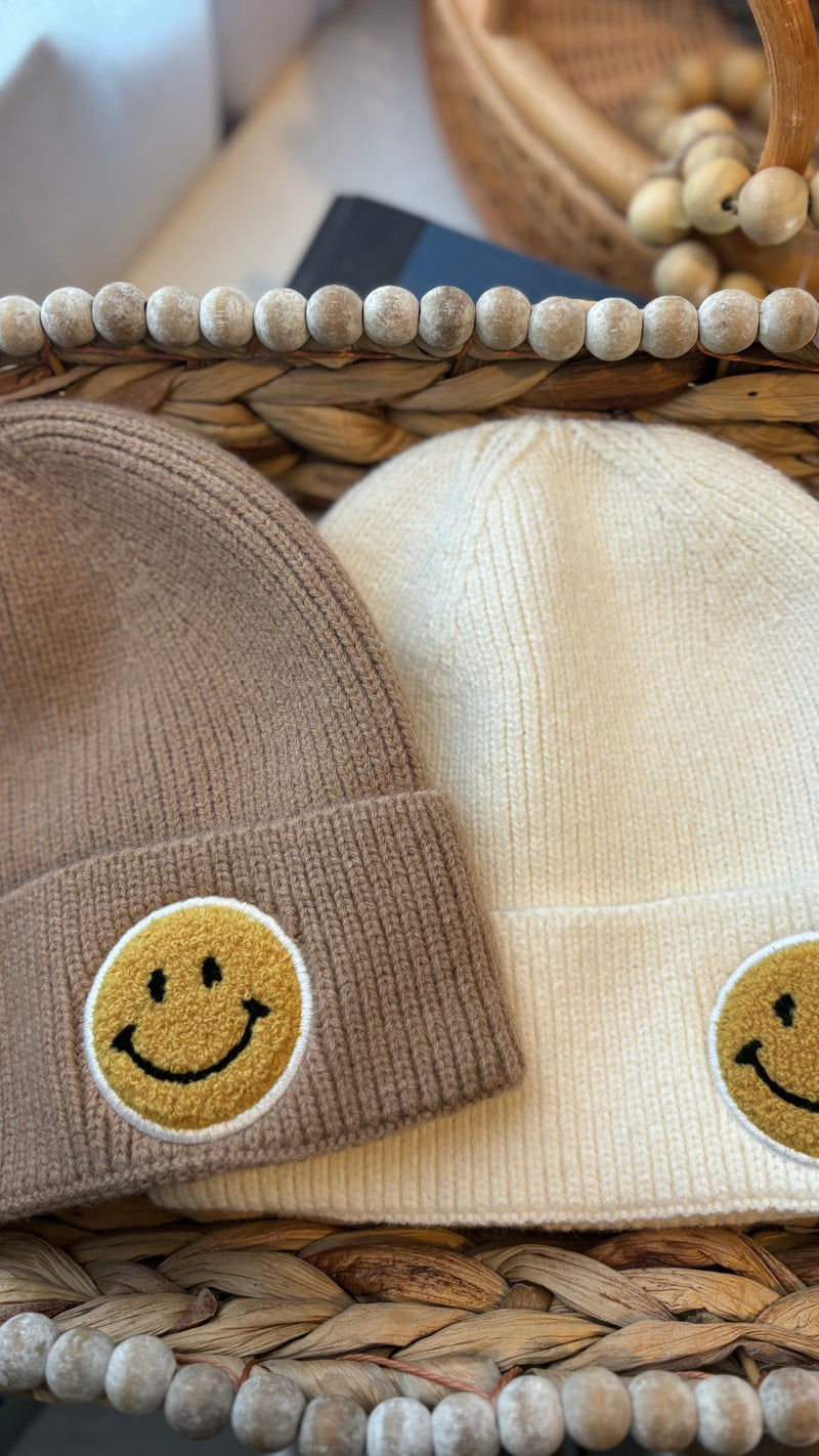 Knit Smiley Beanie
