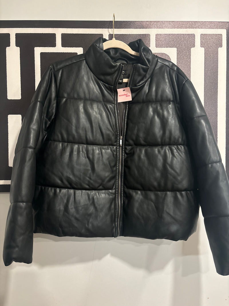 Black Leather Jacket (M)