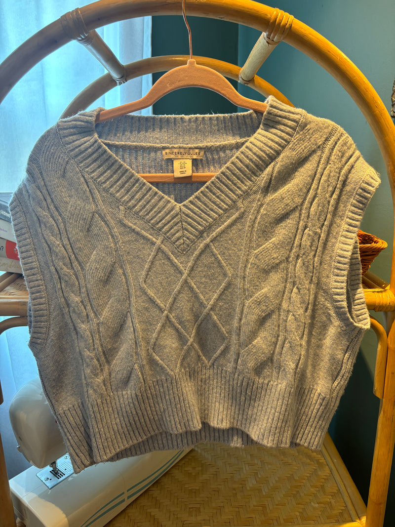 Sincerely Jules Sweater Vest- Medium