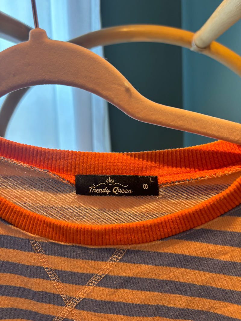 Striped Crewneck Sweatshirt