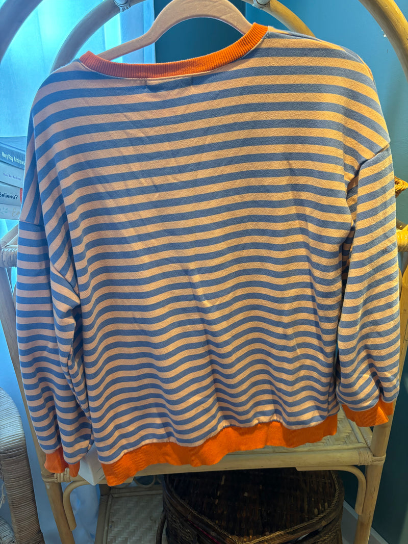 Striped Crewneck Sweatshirt
