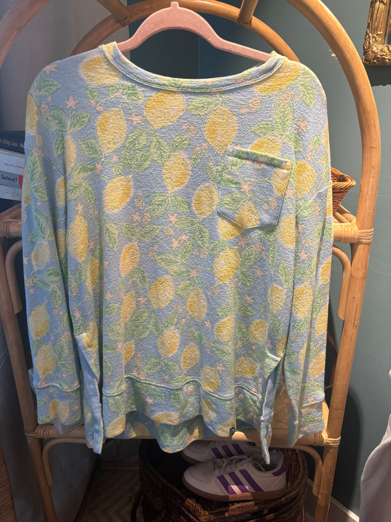 Lemon Print Sweatshirt