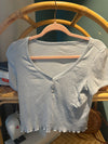Baby Ribbed Tee- Medium