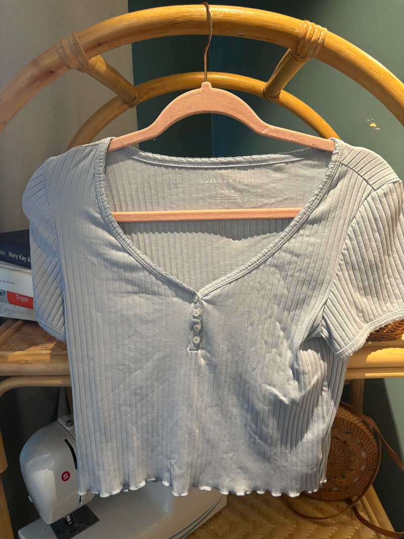Baby Ribbed Tee- Medium