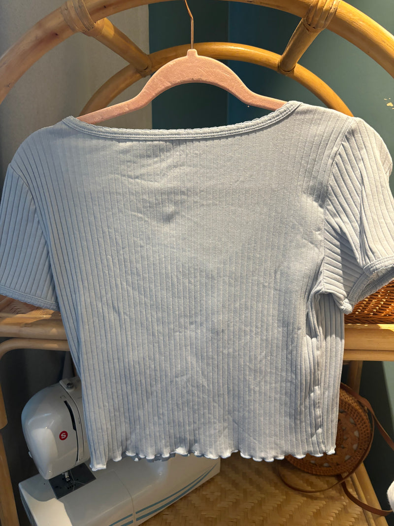 Baby Ribbed Tee- Medium