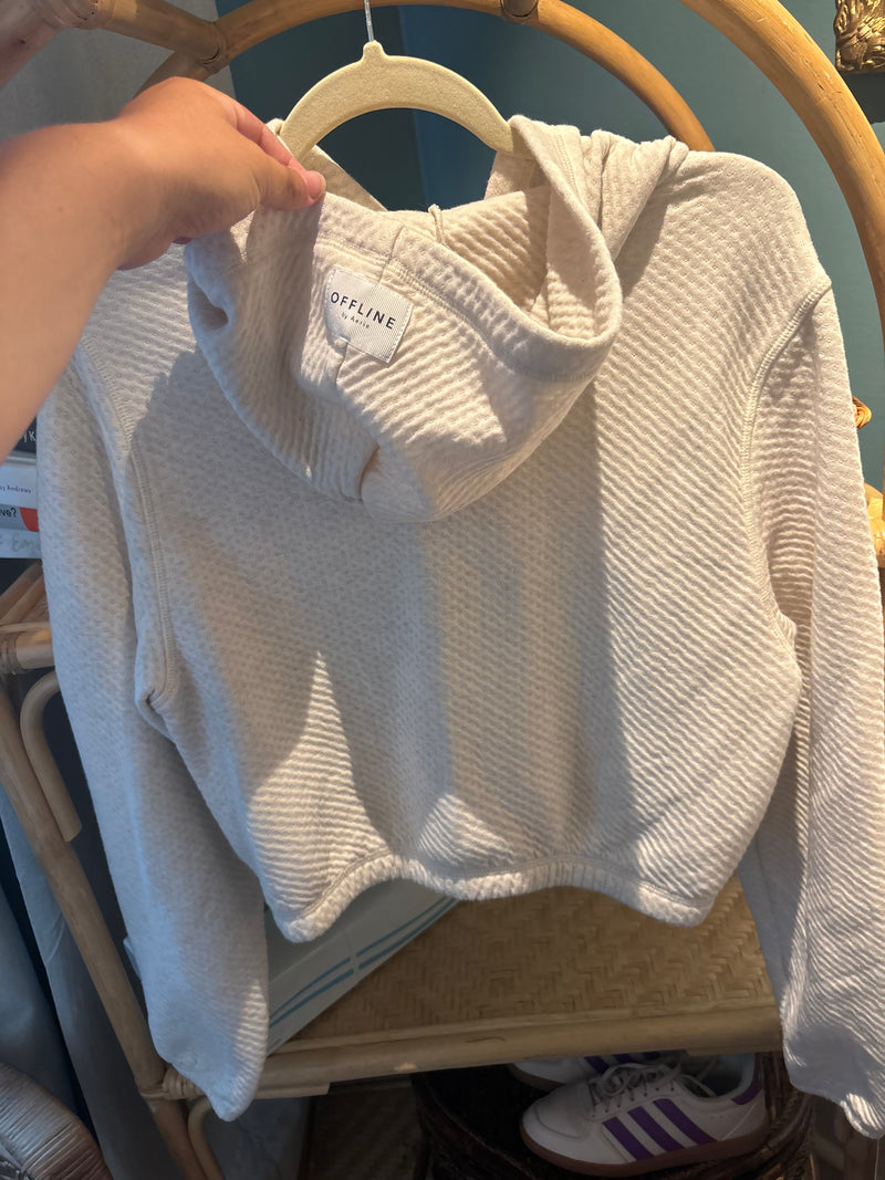 OFFLINE Pointelle Textured Hoodie- Medium