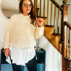 Emmie Texture Block Knit Sweater