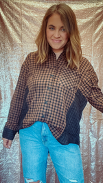 Beck Gauze Plaid Button Up